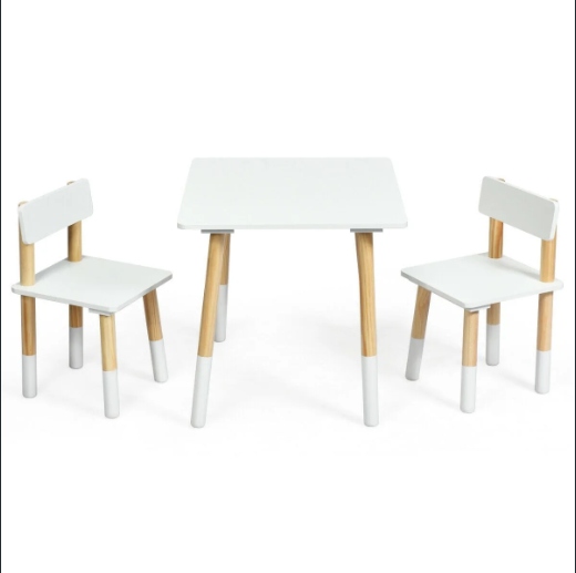 Mesa Blanca con 2 sillas