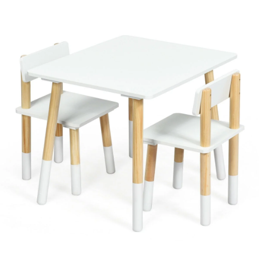Mesa Blanca con 2 sillas