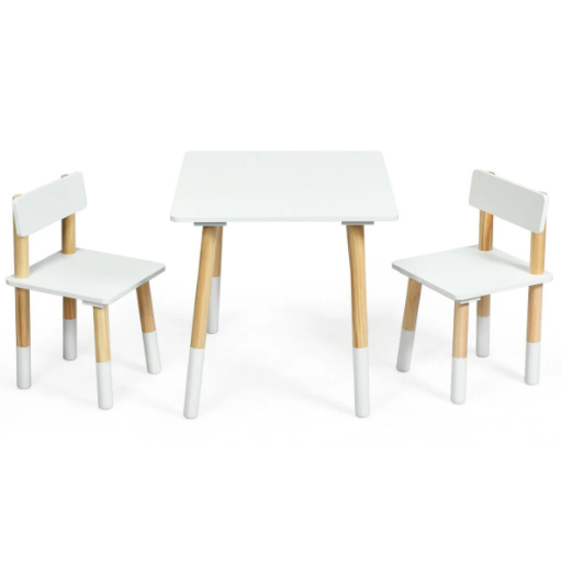 Mesa Blanca con 2 sillas