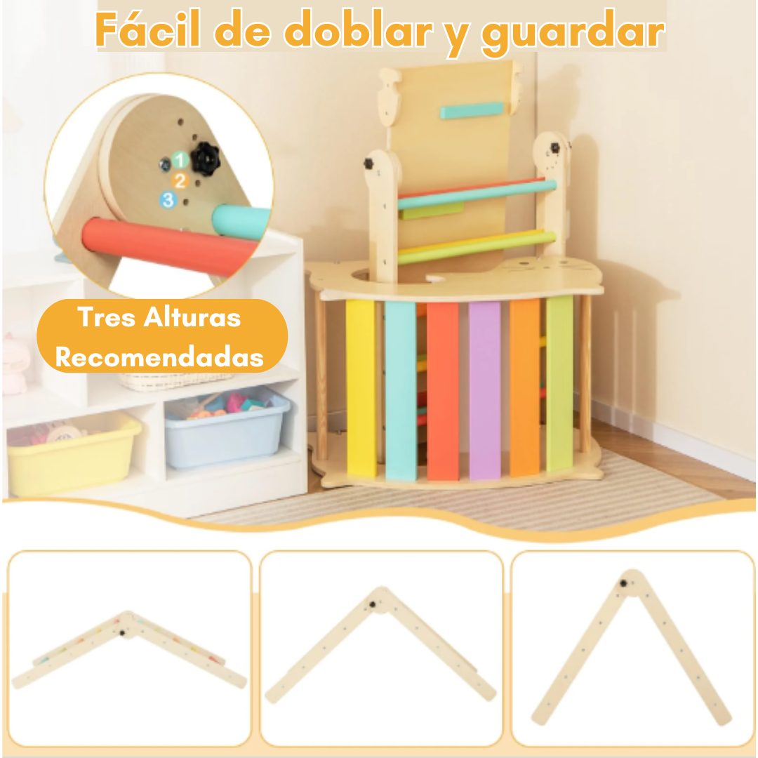 Circuito Montessori con columpio león marino