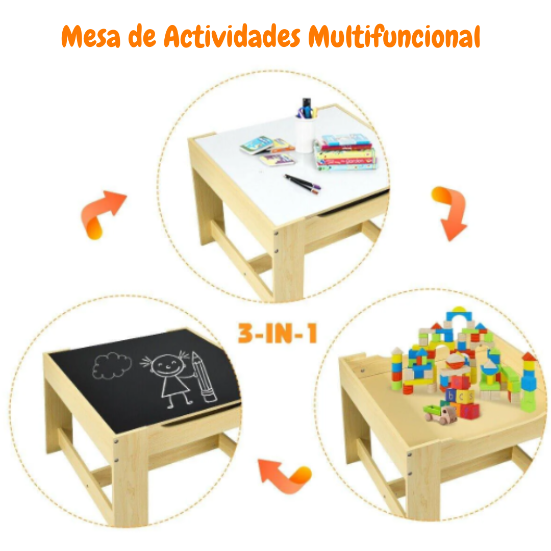 Mesa de actividades 3 en 1