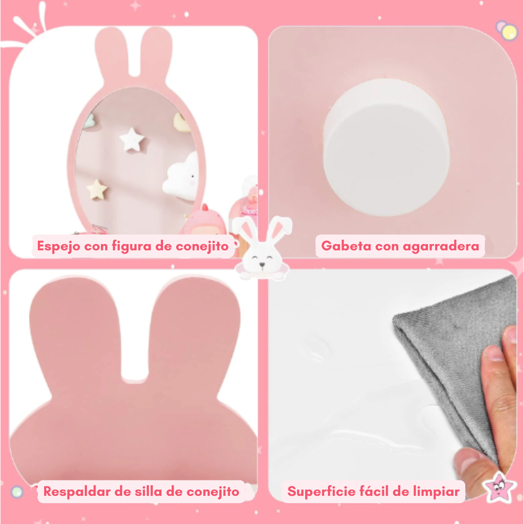 Coqueta Conejo Rosa