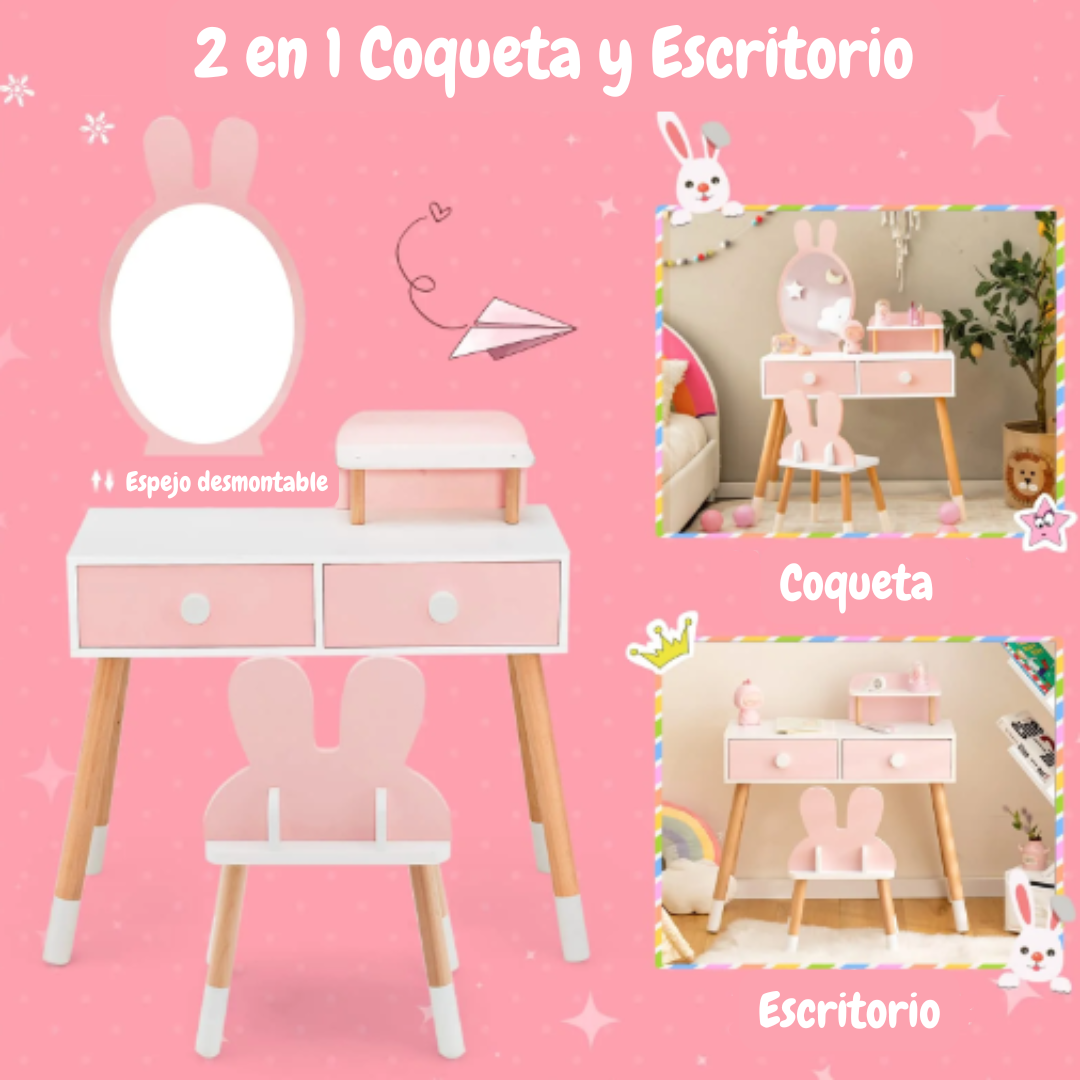 Coqueta Conejo Rosa